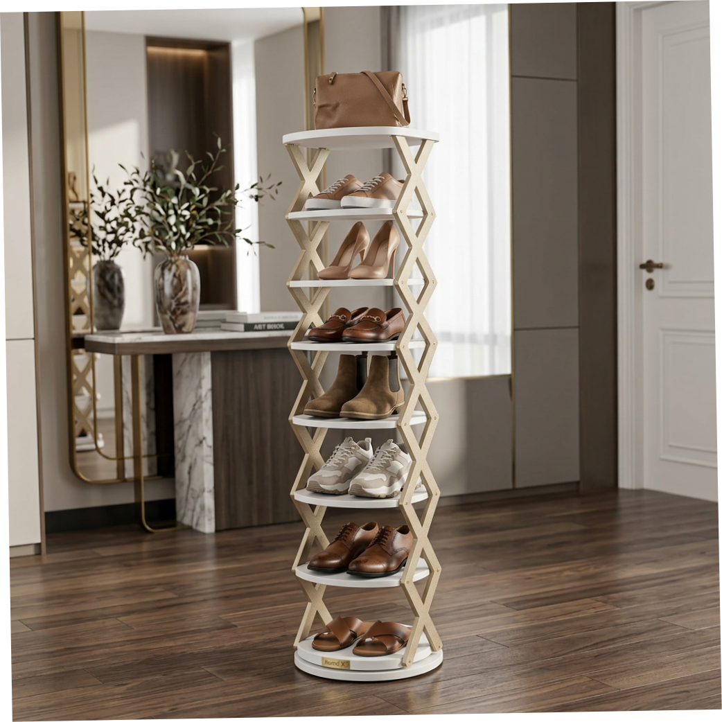 X-Shaped Shoe Rack