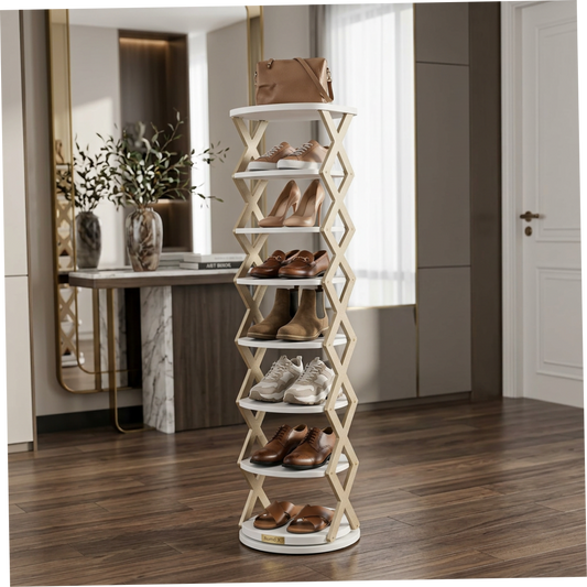 X-Shaped Shoe Rack