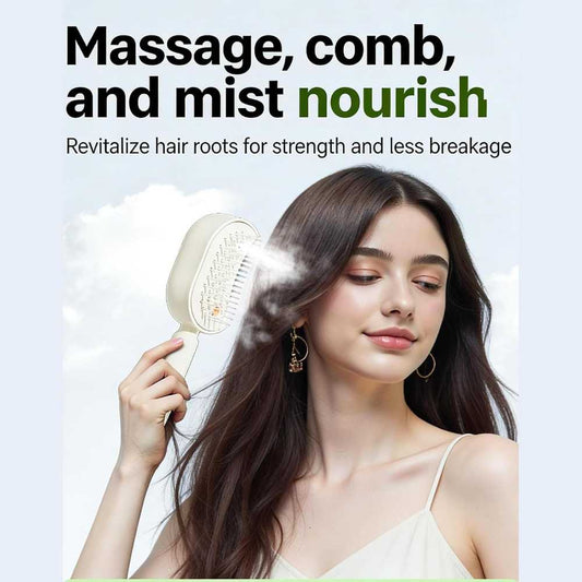 4-in-1 Hair Growth Mist Comb – Massage, Detangle & Nourish